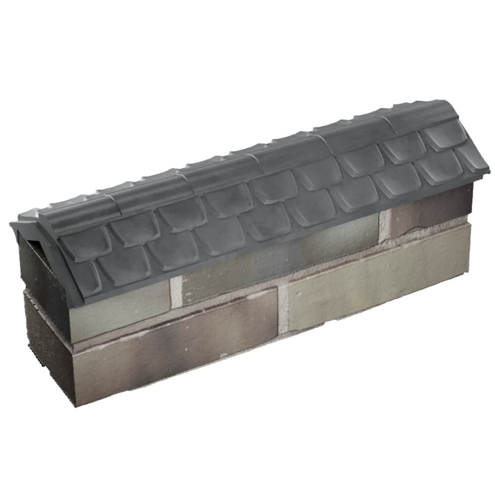 Парапет Zking Эльбрус Серый с посадкой на 0.5 кирпича (130мм) в Пскове фото