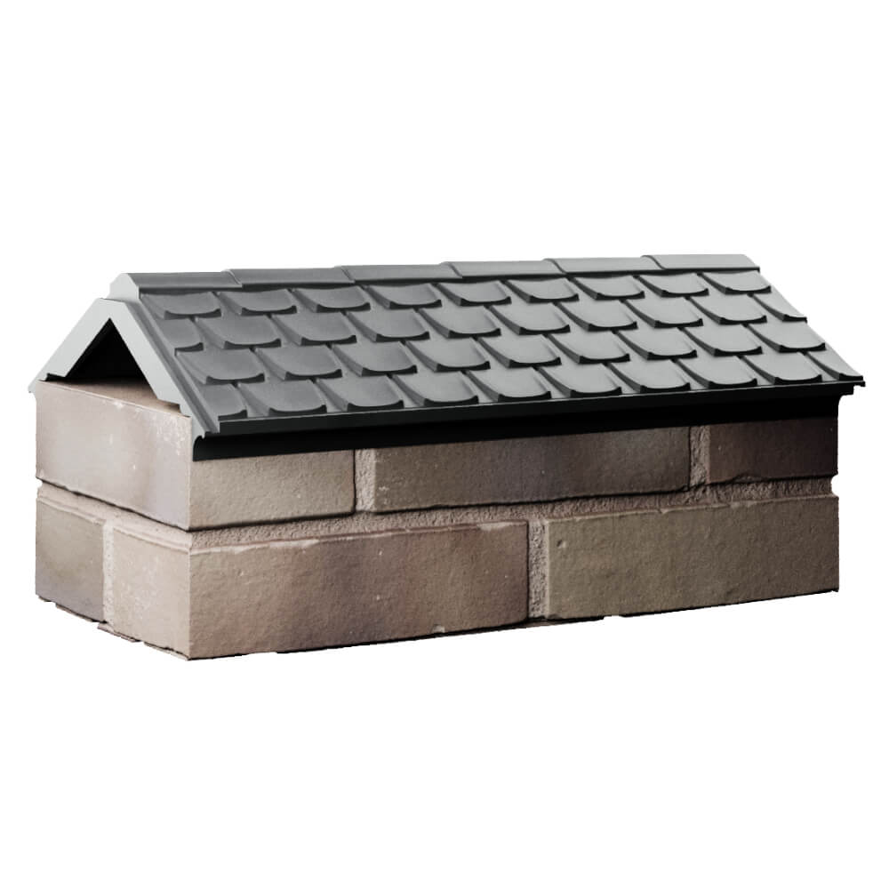 Парапет Zking Эльбрус Серый с посадкой на 1 кирпич (255мм) Псков фото