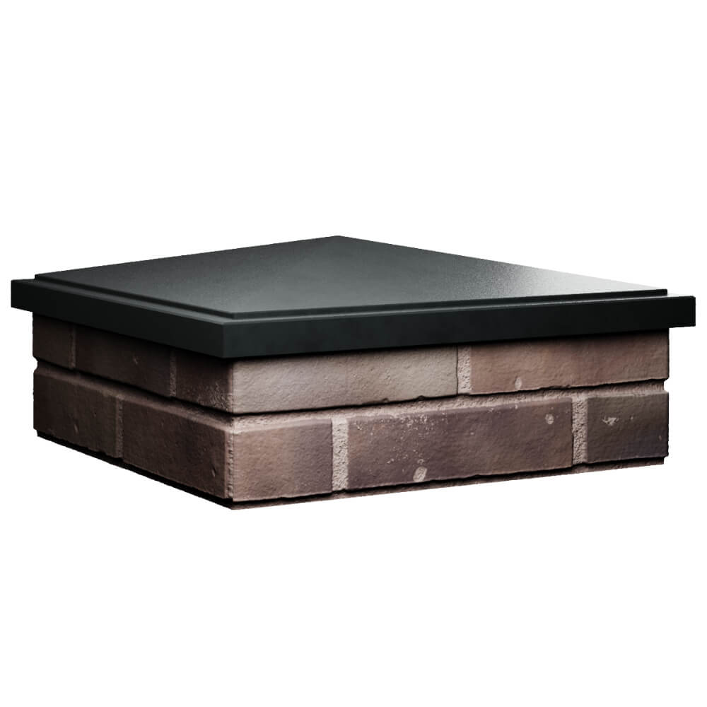 Колпак Zking БонаМоно Черный на столб 2х2 кирпича (515х515, 530х530мм) в Пскове фото