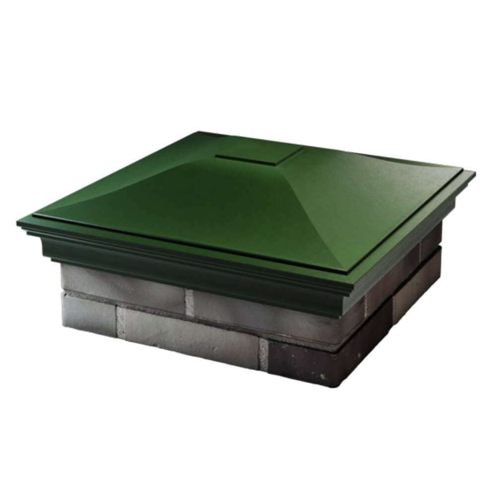 Колпак Zking Монблан Зеленый на столб 2х2 кирпича (515х515мм) в Пскове фото