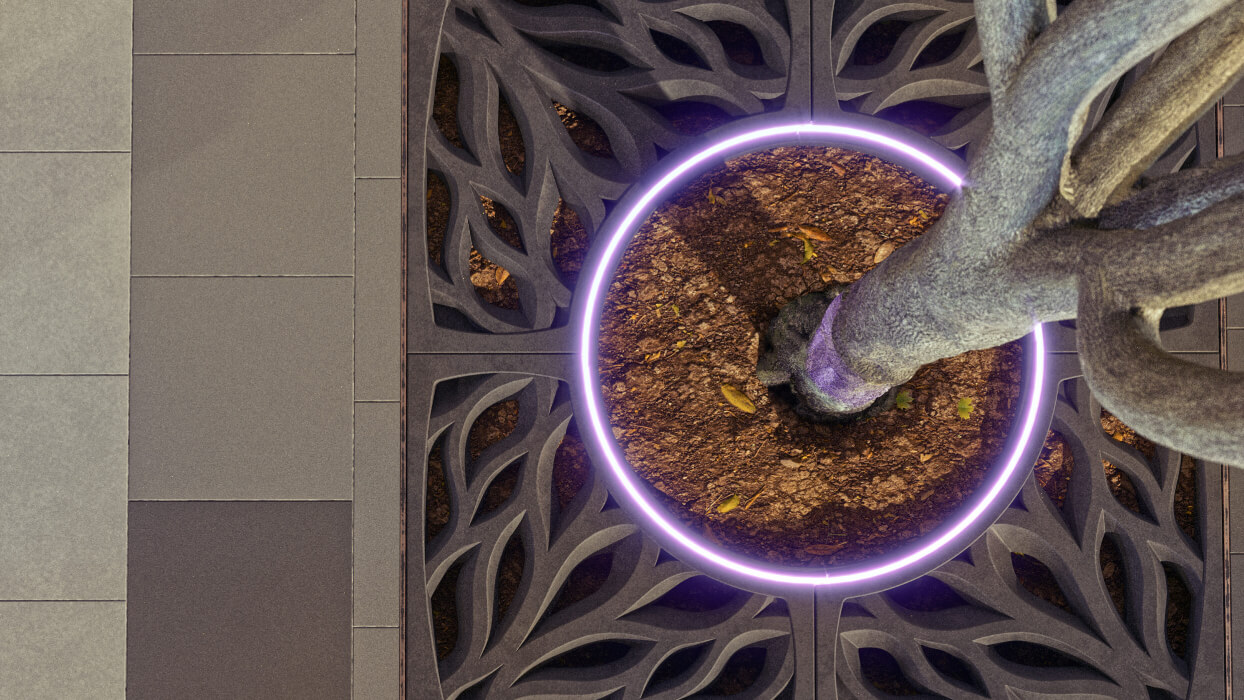 Приствольная решетка для дерева ZKING CRUST 1.2х1.2м Черная в Пскове фото