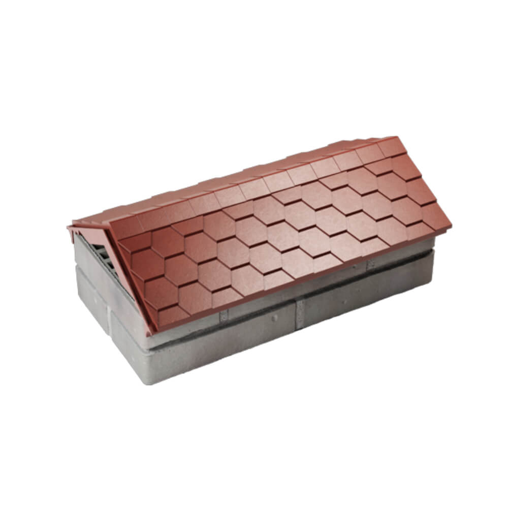 Парапет Zking Эверест Красный с посадкой на 1 кирпич (200/225/255мм) в Пскове фото
