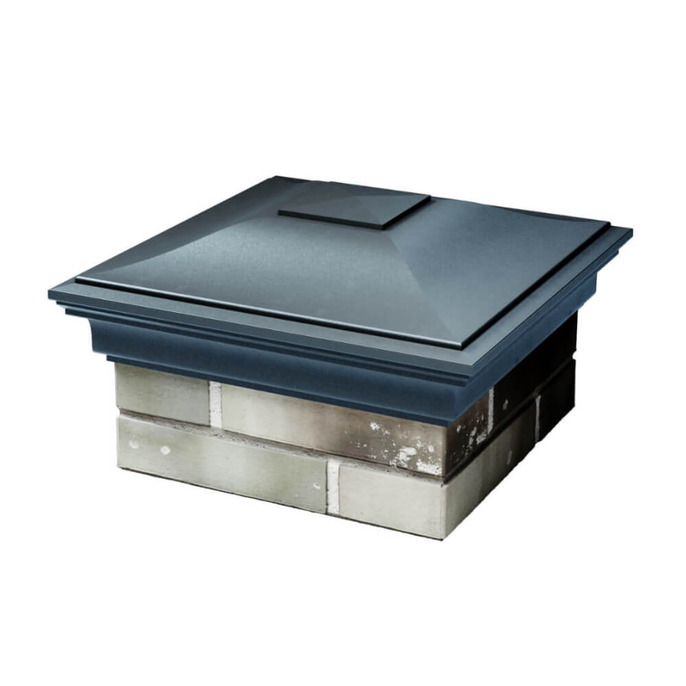 Колпак Zking Монблан Серый на столб 1.5х1.5 еврокирпича 0.7НФ (355х355мм) в Пскове фото