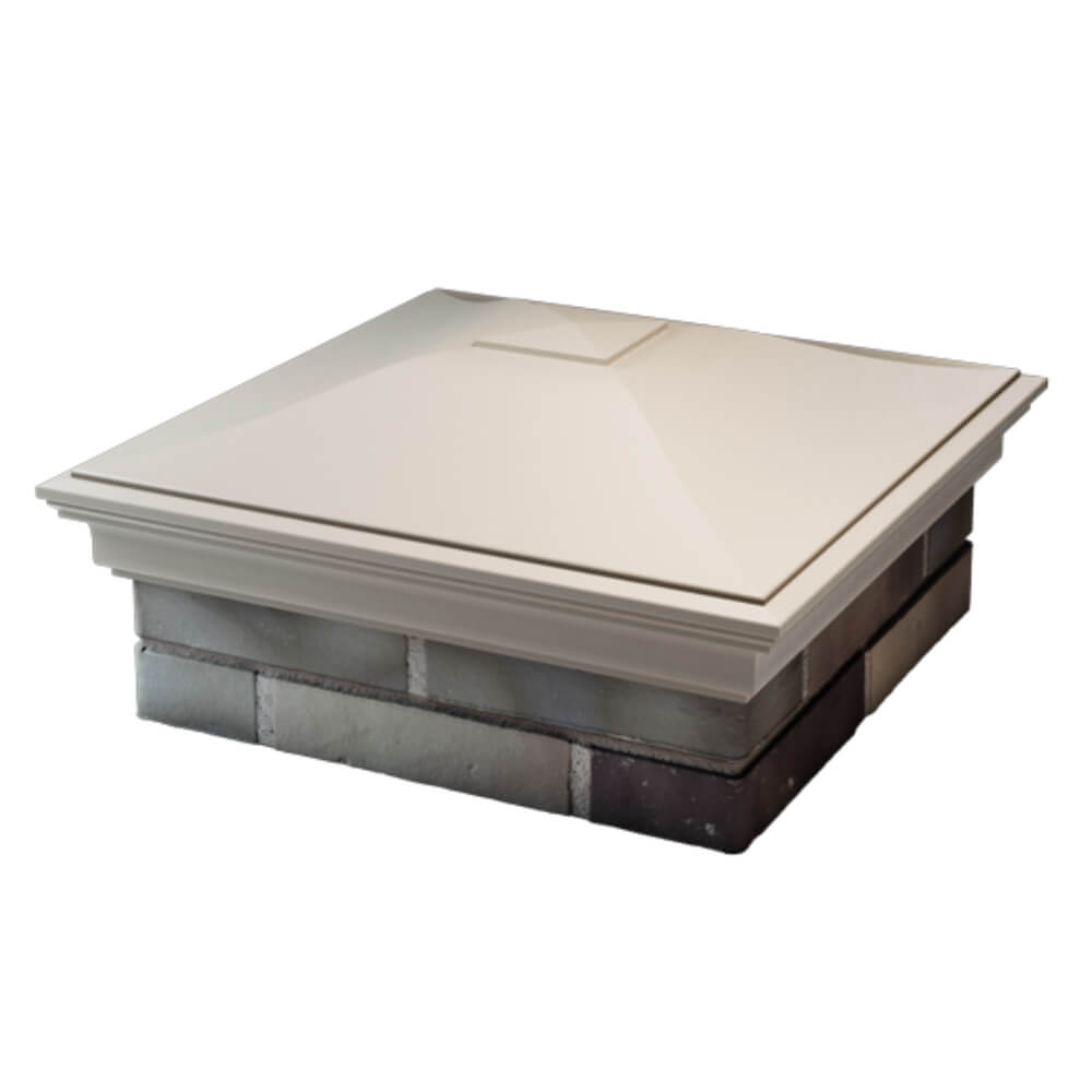 Колпак Zking Монблан Бежевый на столб 2х2 кирпича (515х515мм) в Пскове фото