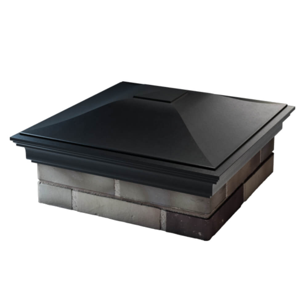 Колпак Zking Монблан Черный на столб 2х2 кирпича (515х515мм) в Пскове фото