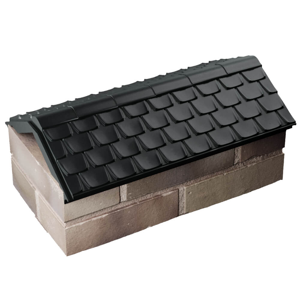 Парапет Zking Эльбрус Черный с посадкой на 1 кирпич (255мм) в Пскове фото