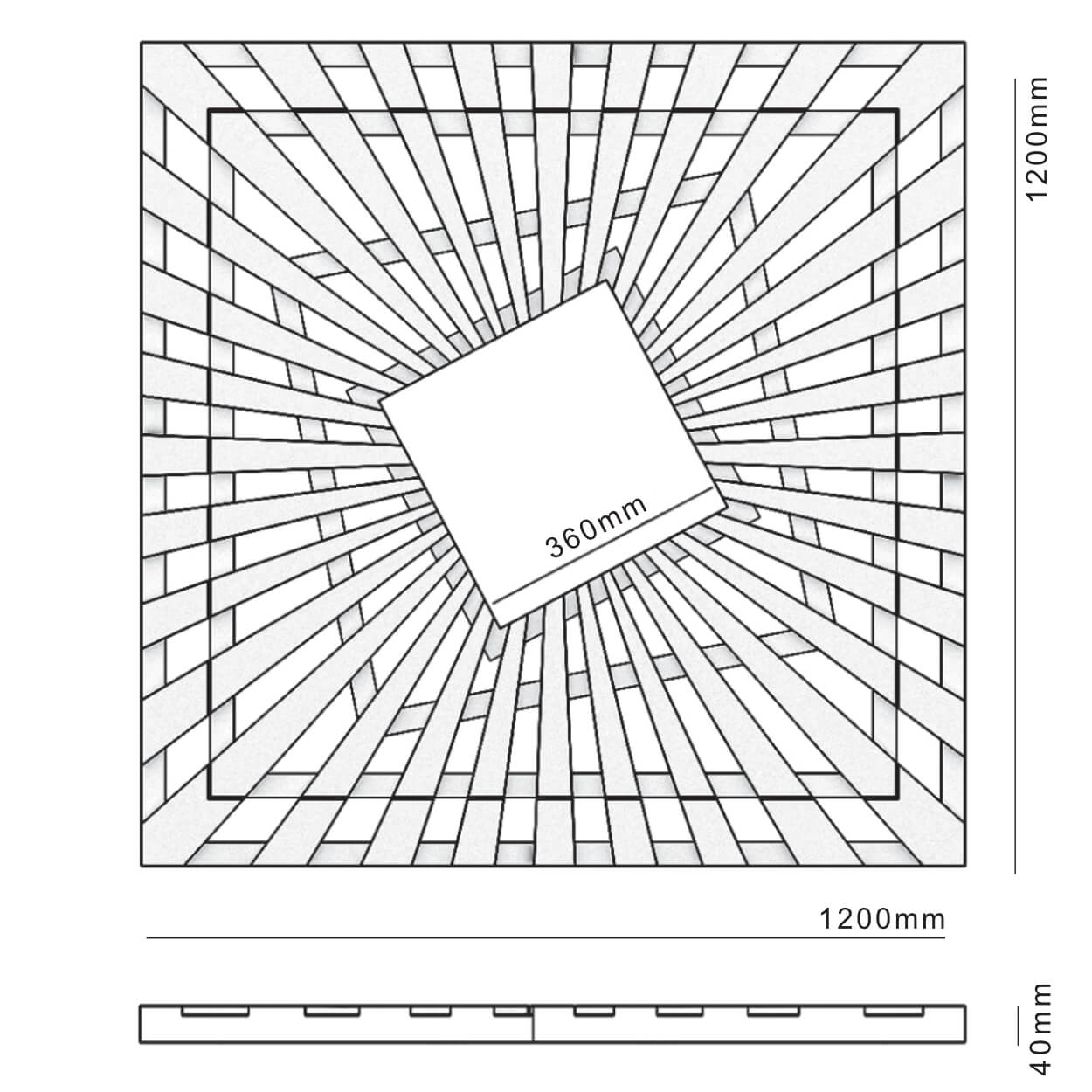 Приствольная решетка для дерева ZKING ATMOSPHERE 1.2х1.2м Черная в Пскове фото