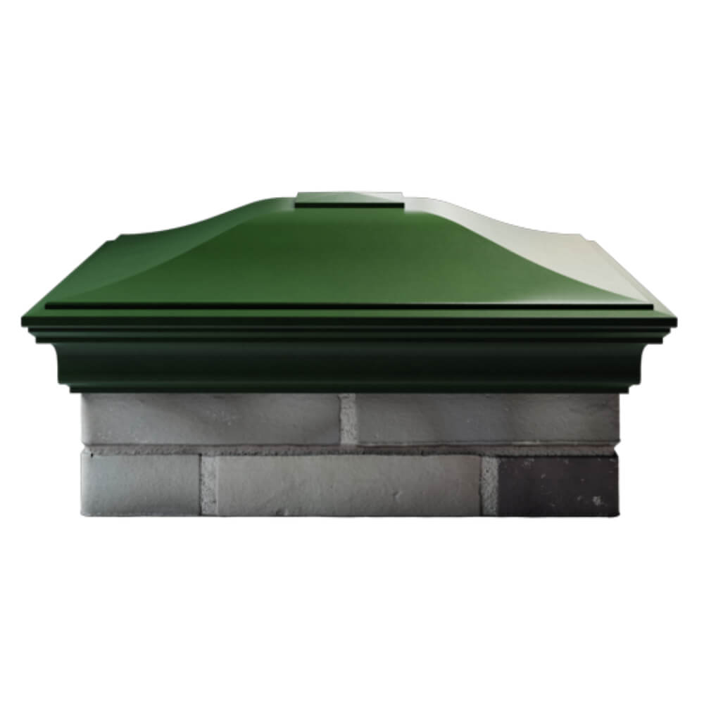 Колпак Zking Монблан Зеленый на столб 2х2 кирпича (515х515мм) в Пскове фото