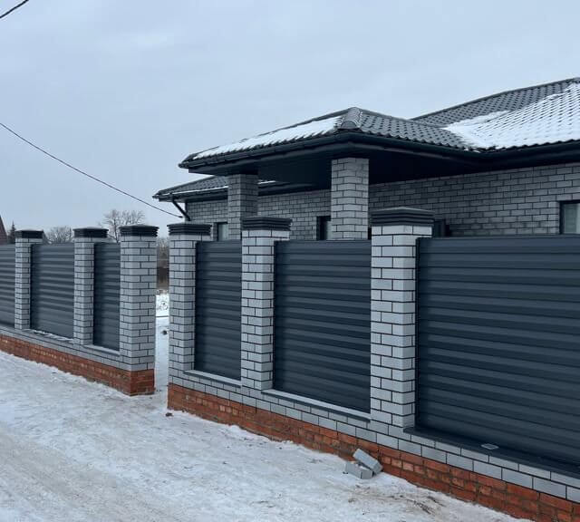 Колпак Zking Бона ХайТек Серый на столб 1.5х1.5 кирпича (385х385мм) в Пскове фото