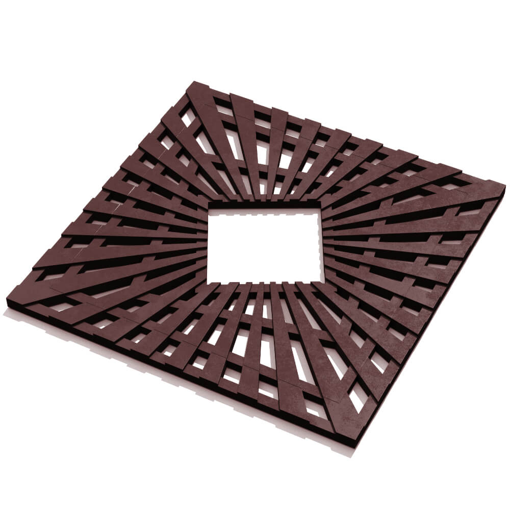 Приствольная решетка для дерева ZKING ATMOSPHERE 1.2х1.2м Коричневая в Пскове фото