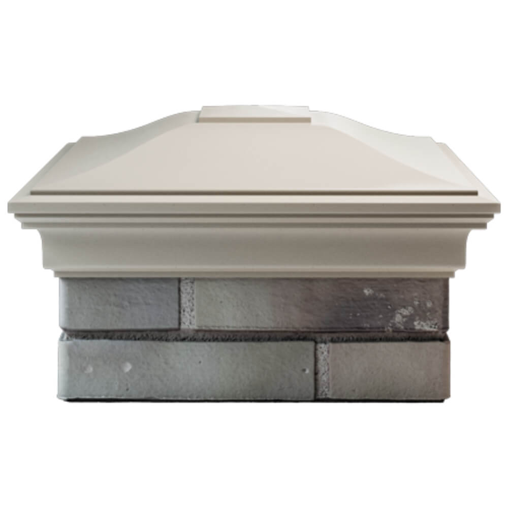 Колпак Zking Монблан Бежевый на столб 1.5х1.5 кирпича (385х385мм) Псков фото