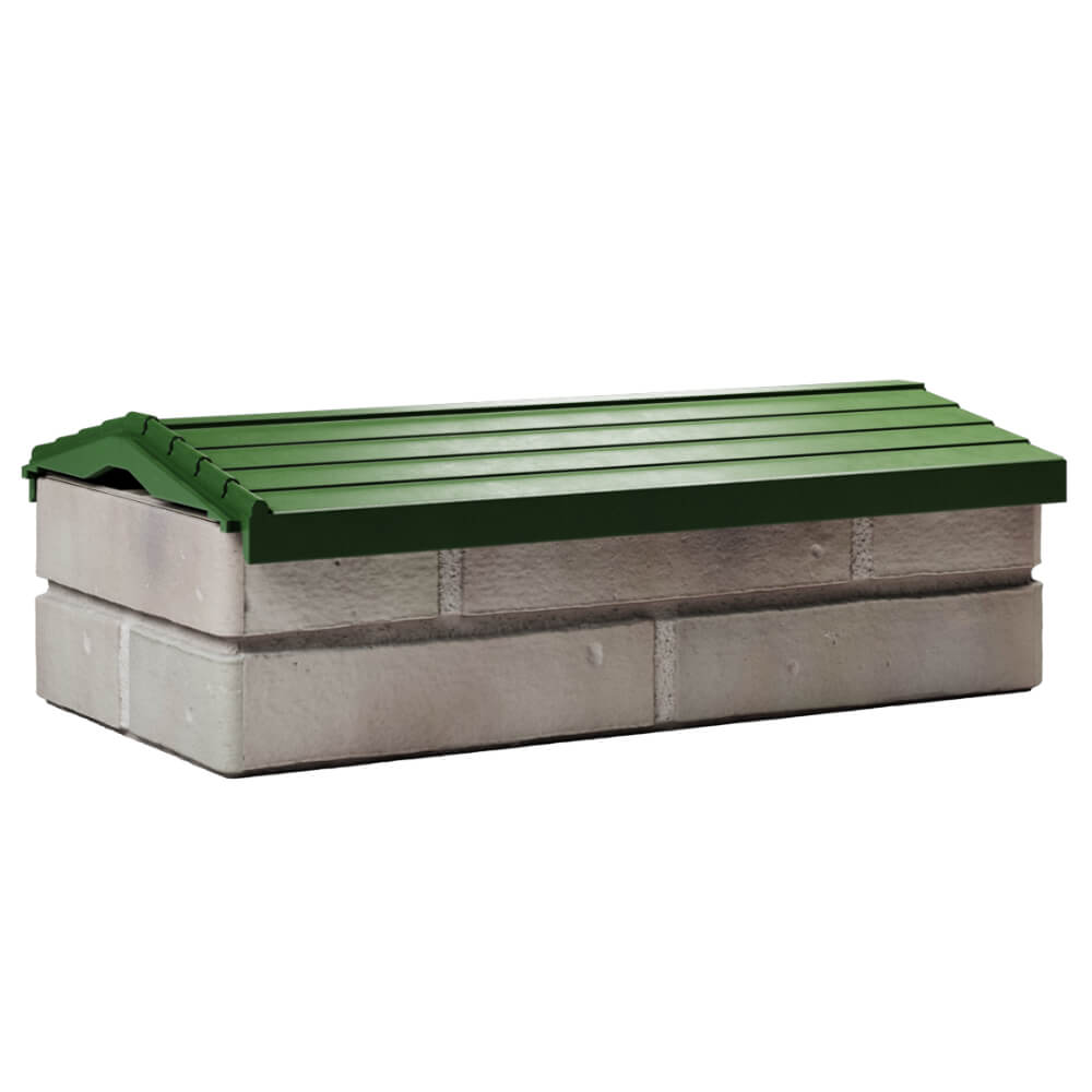 Парапет Zking Бона ХайТек Зеленый с посадкой на 1 кирпич (200/225/255мм) Псков фото