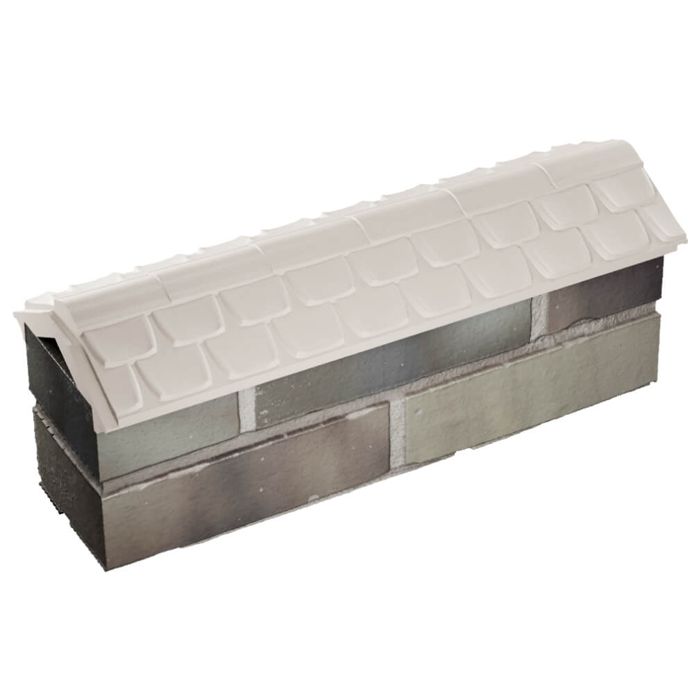 Парапет Zking Эльбрус Бежевый с посадкой на 0.5 кирпича (130мм) в Пскове фото