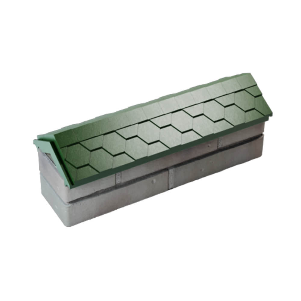 Парапет Zking Эверест Зеленый с посадкой на 0.5 кирпича (130мм) в Пскове фото