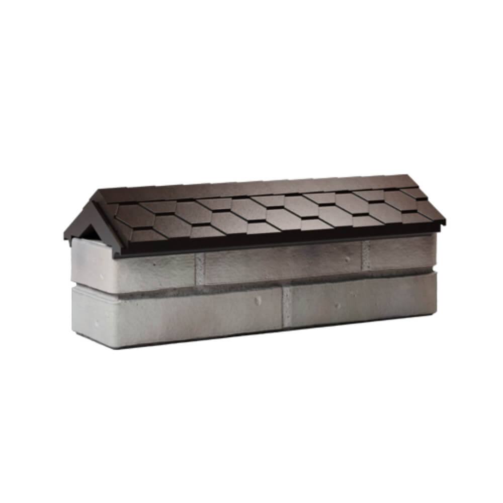 Парапет Zking Эверест Коричневый с посадкой на 0.5 кирпича (130мм) Псков фото