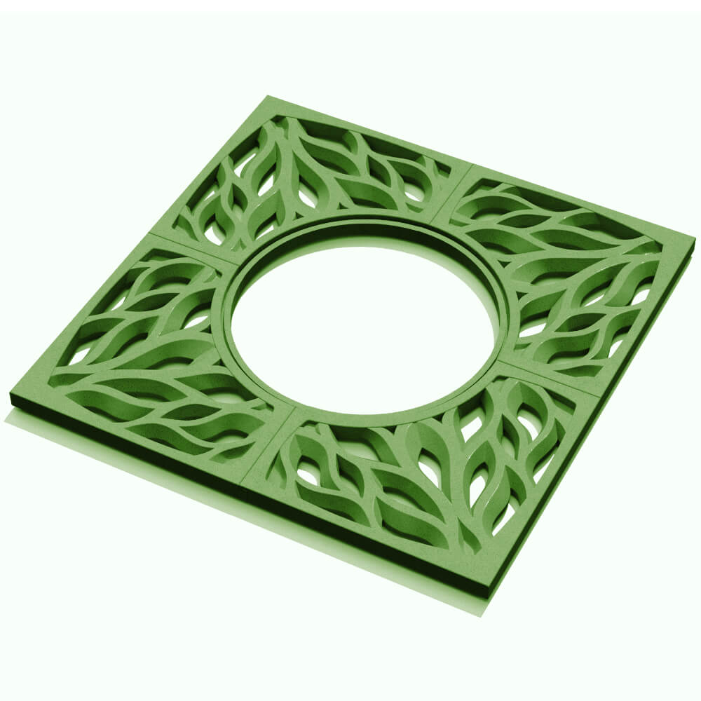 Приствольная решетка для дерева ZKING CRUST 1.2х1.2м Зеленая в Пскове фото