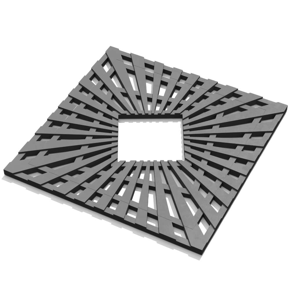 Приствольная решетка для дерева ZKING ATMOSPHERE 1.2х1.2м Серая в Пскове фото